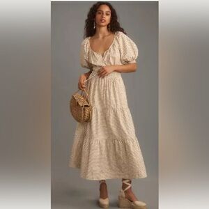 Cream colored maxi dress